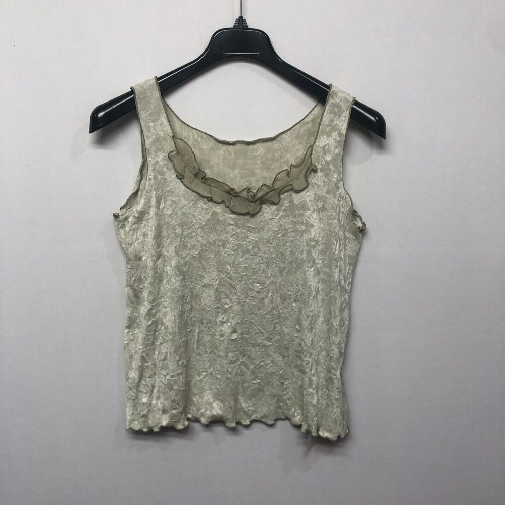 NWT Lee Andersen Women Steam Punk Tank Top Cami Seafoam Size Medium M204 -2